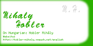 mihaly hobler business card